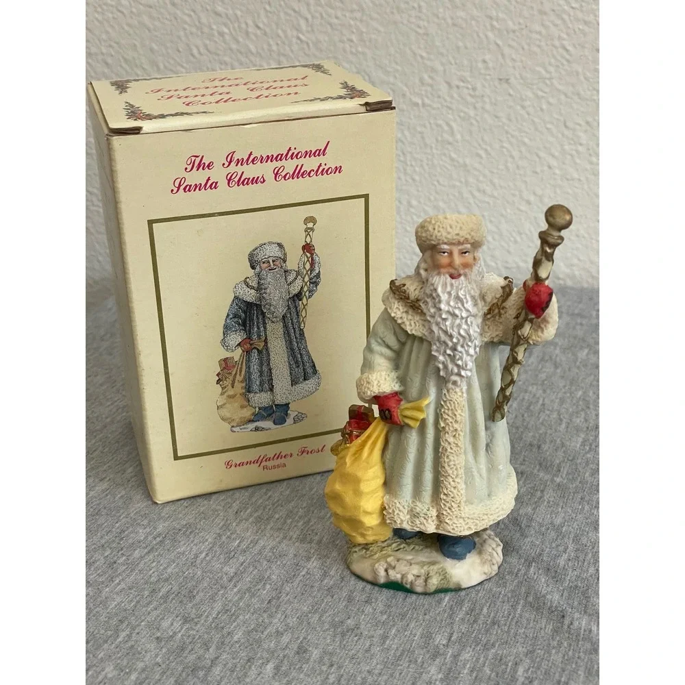 International Santa Claus Collection Grandfather Frost Russia SC12 Blue Figurine